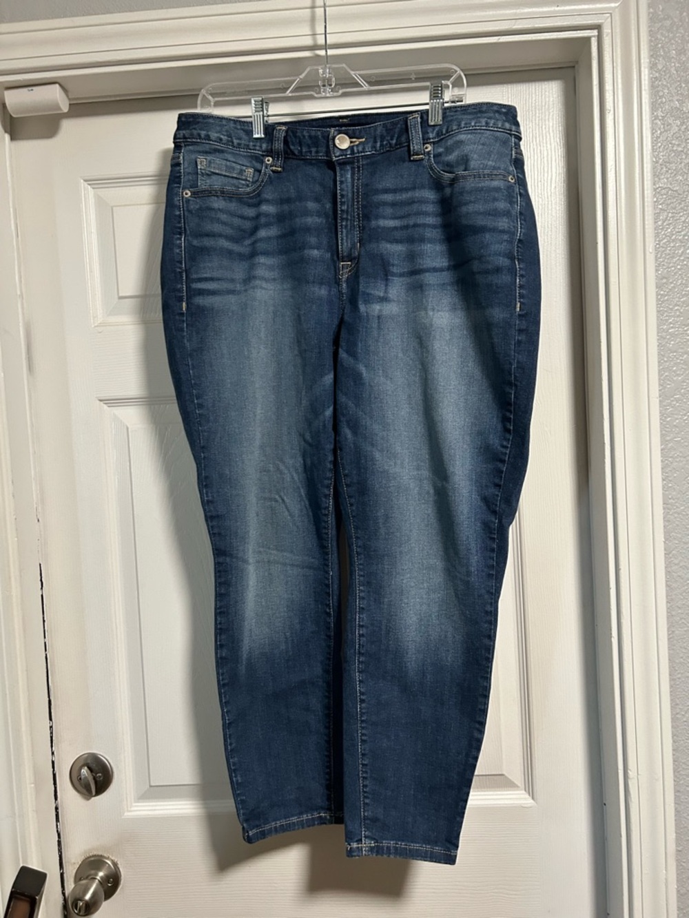 Lane BryantvDark Wash Skinny Straight-Leg Jeans